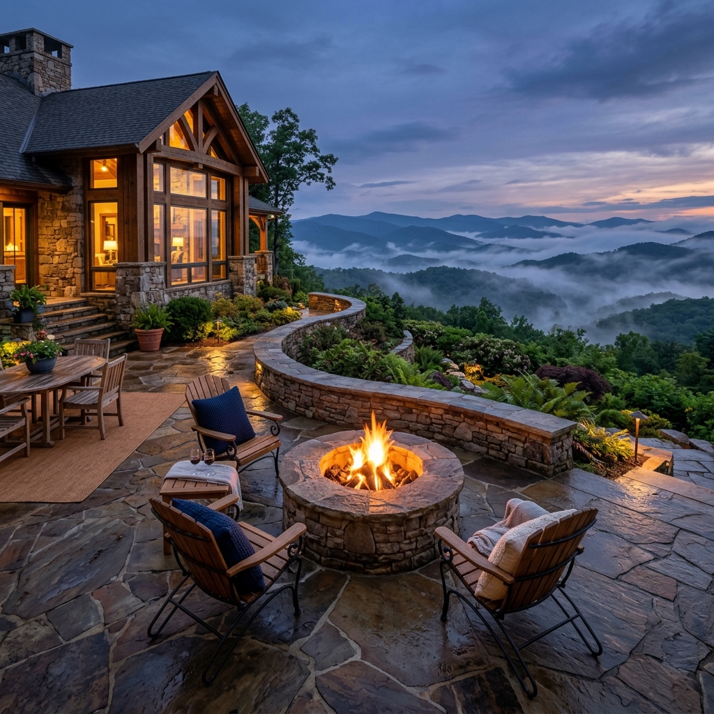 Panoramic Patio & Fire Pit