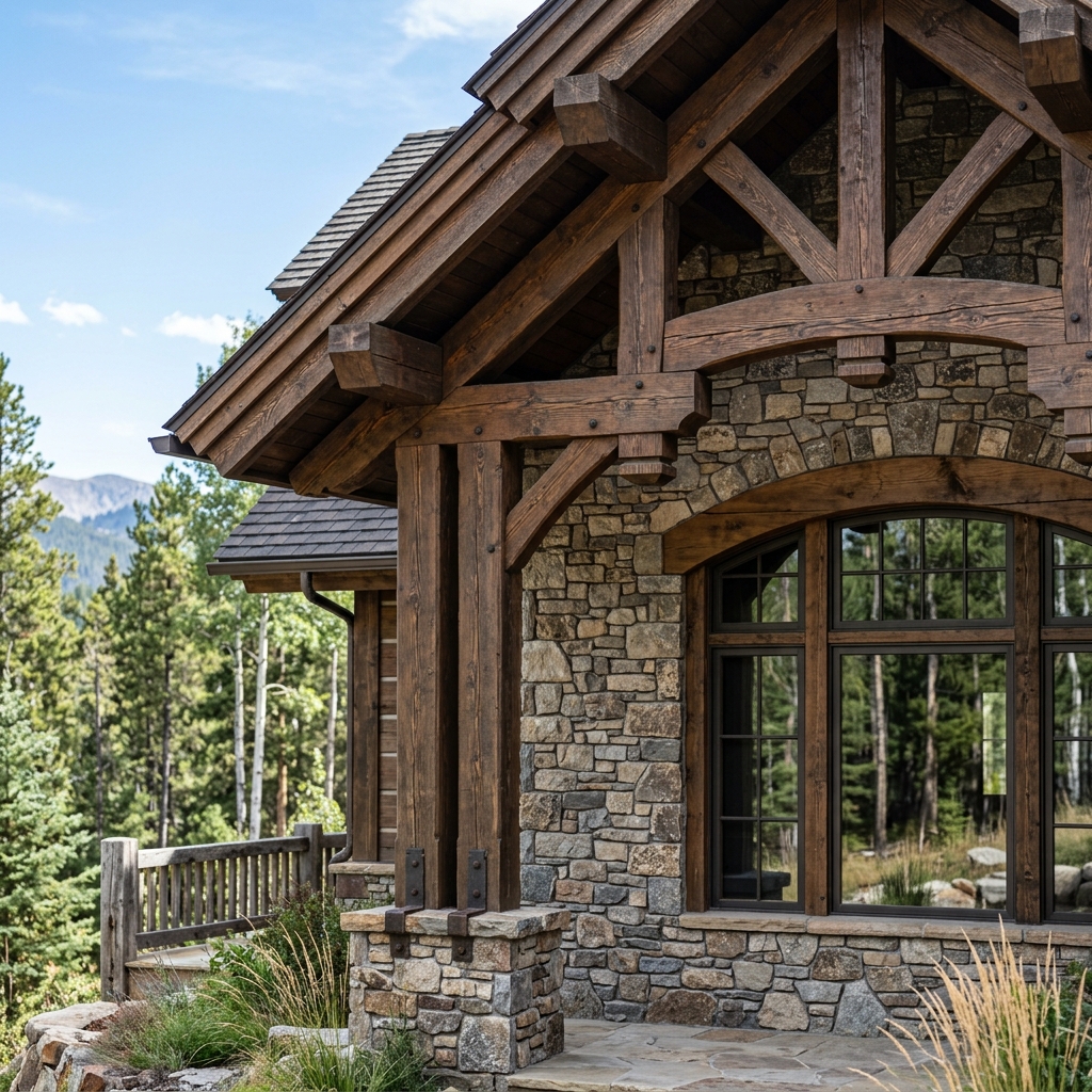 Grand Timber Entryway